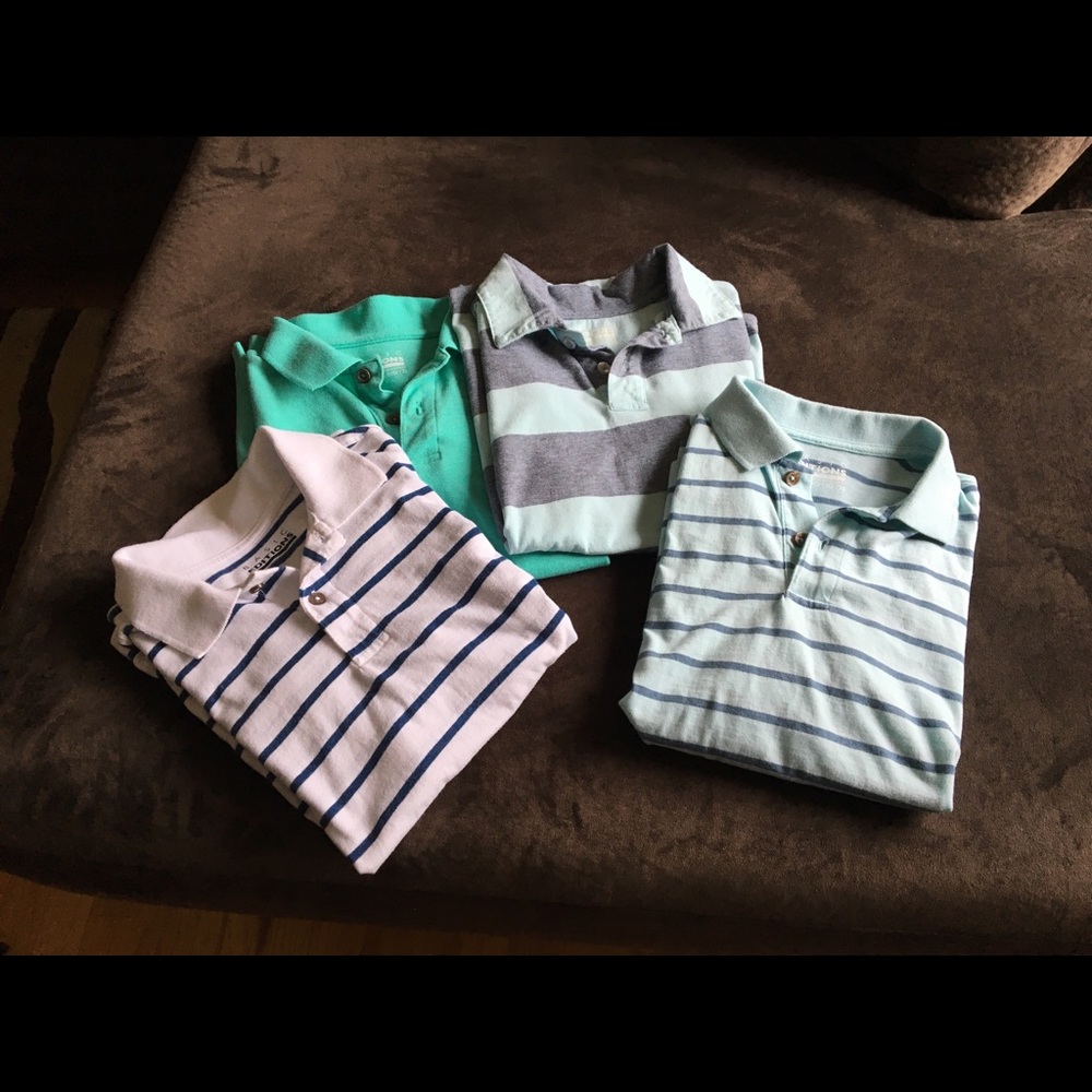4 boys shirts, sz lg 10-12. Guc